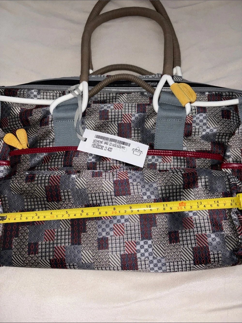 NWT Flower Mountain Weekend Bag in Patchwork Denim-Multi - Picture 5 of 10
